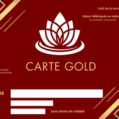 Carte d'adhésion GOLD