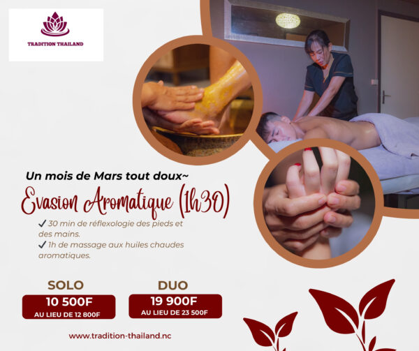 Offre Mars EVASION AROMATIQUE EN SOLO – 1h30